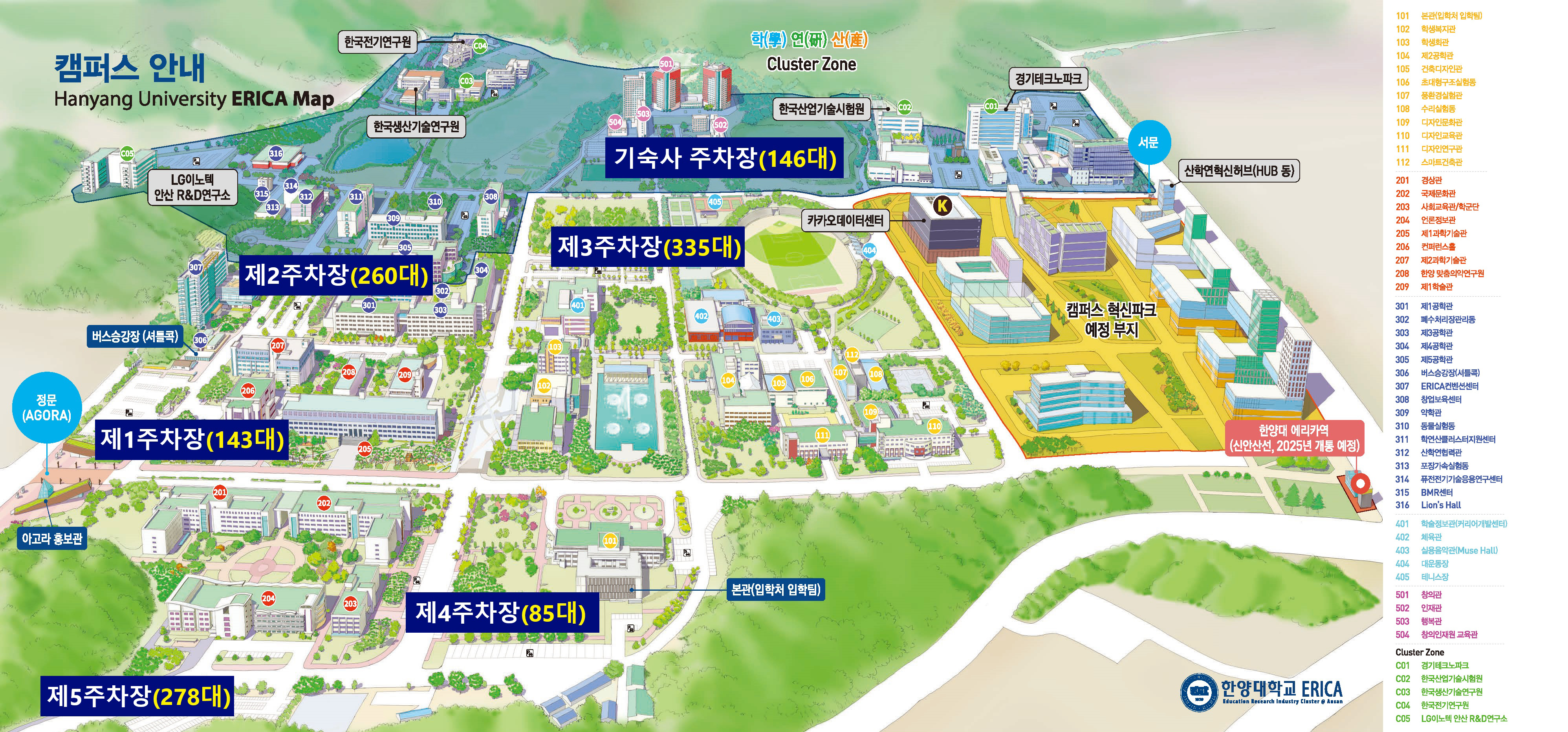 주요 주차장 안내