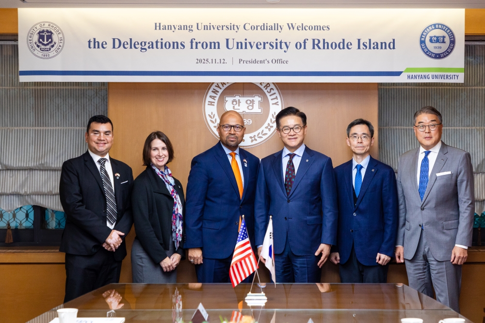 미국 University of Rhode Island 학장단 접견